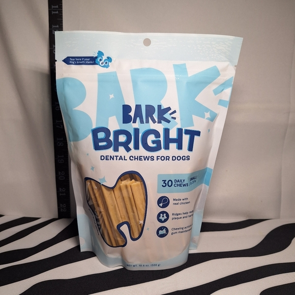 *SALE* NWT Bark Bright Dental Chews Small & NWT Bark Bright Dental Gel - Picture 2 of 5